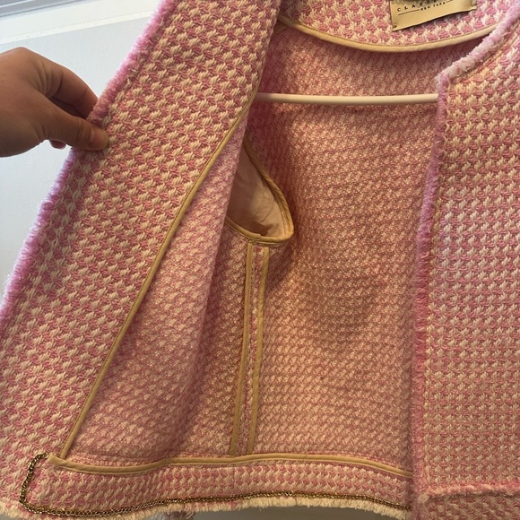 Classic Six New York GABRIELLE CONVERTIBLE BOX JACKET IN PINK size 2 - Picture 3 of 7